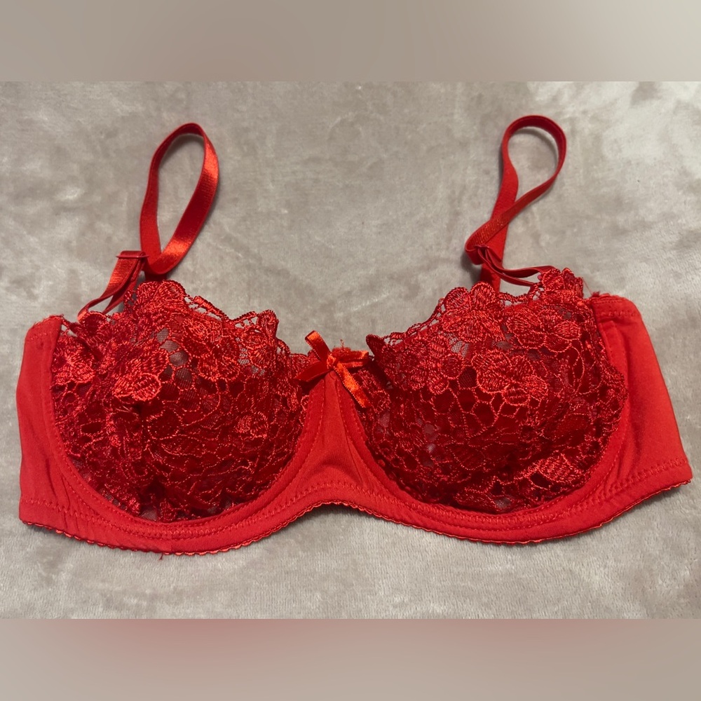 Vogue’s Secret Red Lace Bra 34C